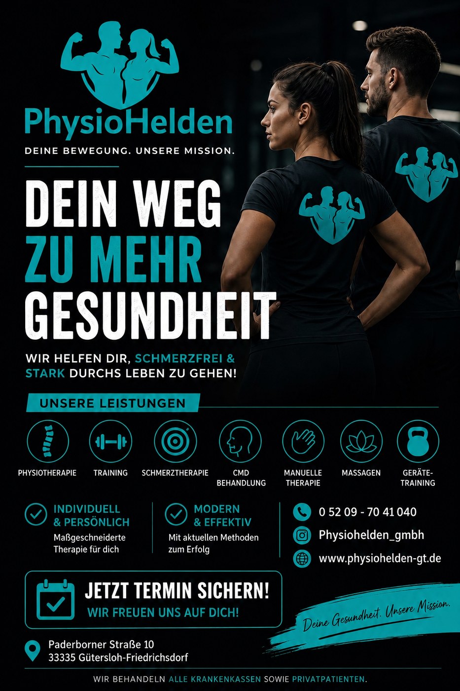 PhysioHelden Leistungsübersicht – Dein Weg zu mehr Gesundheit